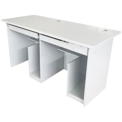 机房微机室单人人电脑桌 多媒体培训班办公室台式电脑桌椅