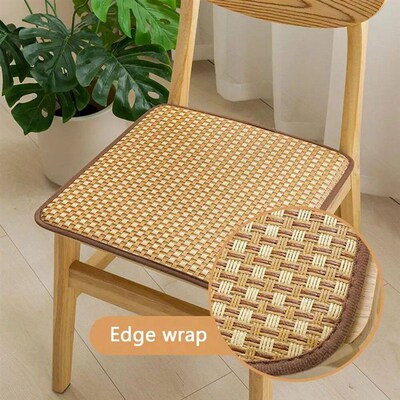 Grass Weaving Seat Cushion Summer Mat Home Chair Cushion Coo
