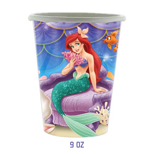 Mermaid Kid Birthday Party Supplies Tableware Paper Cup Plat