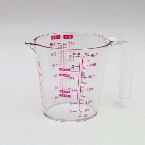 Kitchen household baking tools PS resin measuring cup plasti