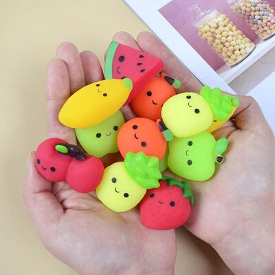 5-50PCS Kawaii Squishies Mochi Fruit Anima Squishy Toys For