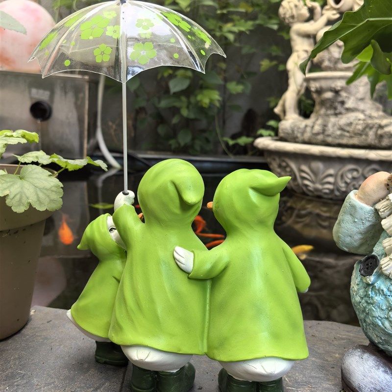 22cm树脂鸭子一家三口打伞花园装饰摆件儿童房间卧室家居软装,家居饰品,户外/庭院摆件,淘宝优惠券,粉丝福利购,淘宝优惠卷