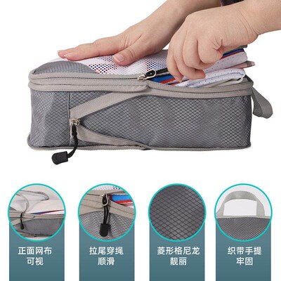 Gonex Compression Packing Cubes Set Extensible Travel Lug