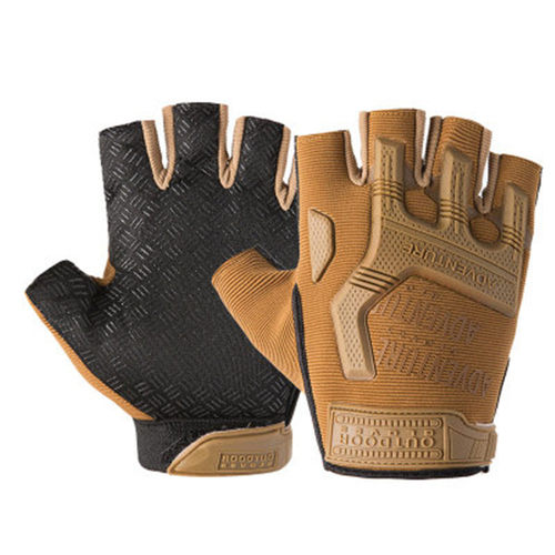 1Pair Military Fingerless Air Soft Tactical Gloves Men Half