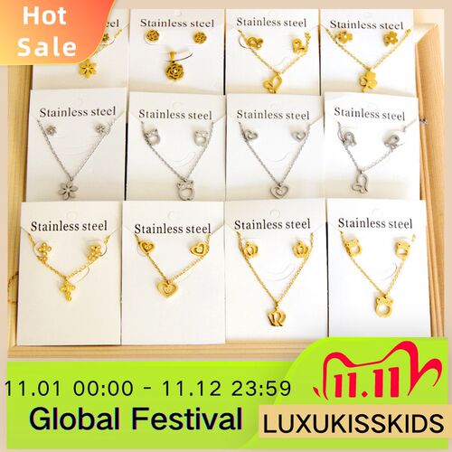 LUXISSKIDS bijoux Elegant Office Stainless Steel Heart Jewel