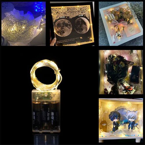1/2/5/10M Fairy Light String Led Copper Wire String Light Ba