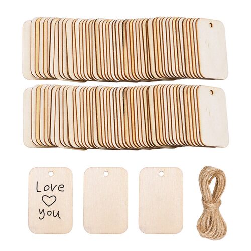 Unfinished Nature Wood Slice Gift Tags Blank Wooden Hanging