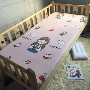 加厚儿童棕垫床笠法莱绒珊瑚面床罩单件冬季保暖床垫保护