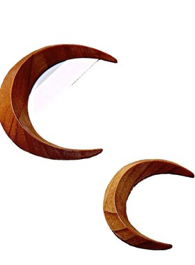 Crescent Moon Hair Fork Hand Carved Wooden Hair Sticks for