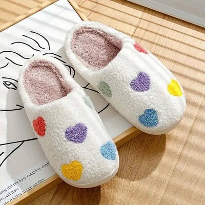 Ladies Soft Sole Slippers Winter Warm Anti-Slip Home Slipper