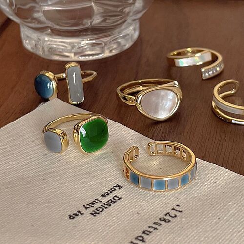 Colorful Drip Glaze Open Ring For Women 2023 New Fashion Ret