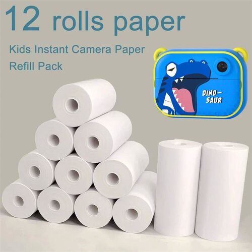 12 Rolls Kids Instanta Refill Print Paper Film Coreless Ther