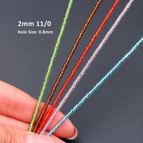 Multi Size 15/0 12/0 8/0 6/0 Czech Glass Seedbead 35 Colors