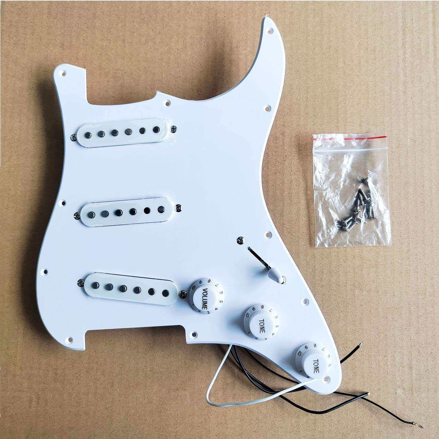 工厂直销电吉他配件ST SQ电吉他三单面板带Alnico拾音器线路总成