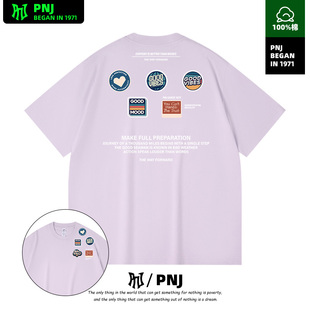 2026重磅美式潮男正肩短袖t恤男女夏季小众设计卡通上衣