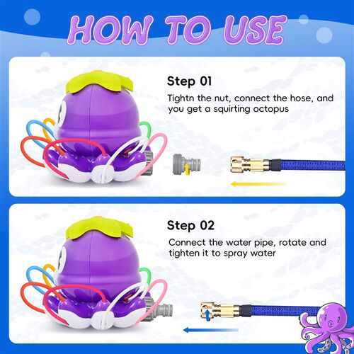 Summer Water Toy Sprinkler Rotating Spray Outdoor Games for