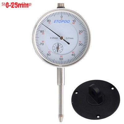 0-10/25/30mm Dial Indicator 0.01mm Resolution Gauge Shockpro