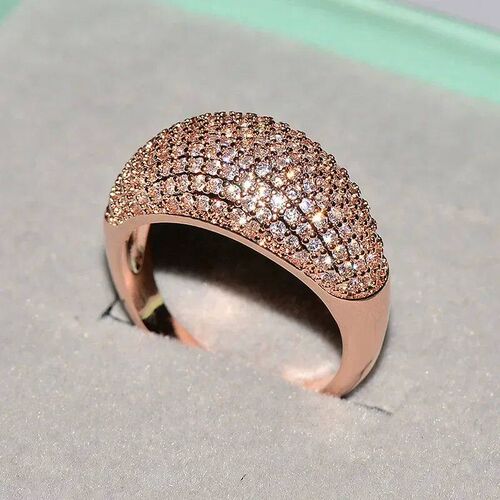 Milangirl High Quality      Big CZ Rings Bling Rings for Wom