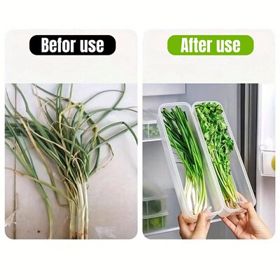 1/2/4Pcs Refrigerator Storage Boxes With Lid Plastic Fresh K