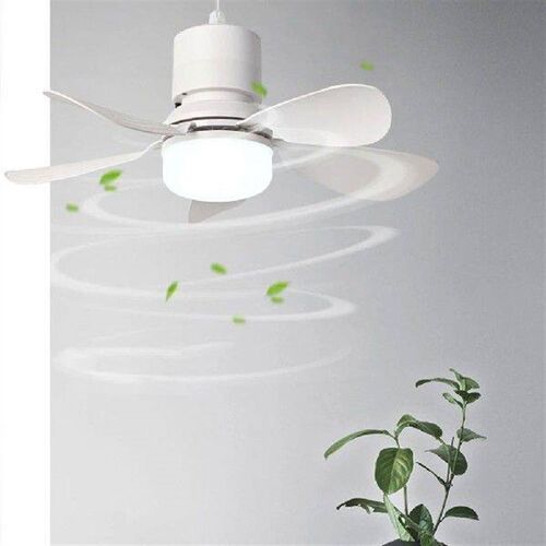 Silent Ceiling Fan with LED Lantern Rechargeable Electric