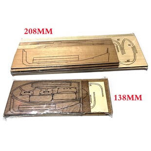 In Stock 1/24 Wooden Boat 138mm 208mm Canoe Life Raft DIY Ha