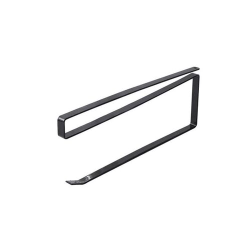 Non-perforated kitchen paper towel rack under cabinet hanger