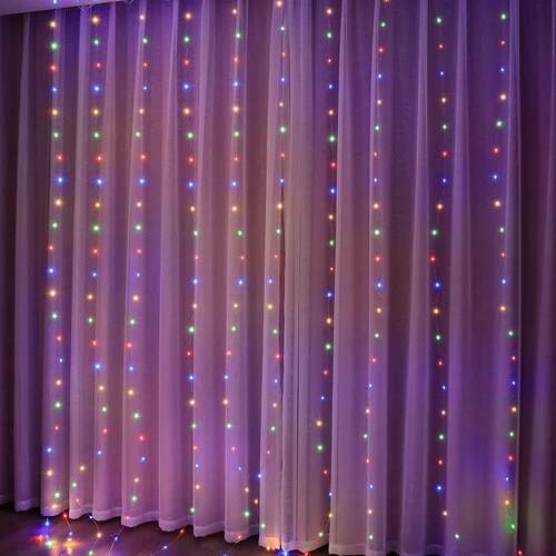 3/4/6m Curtain LED String Lights Garland USB Festoon Remote