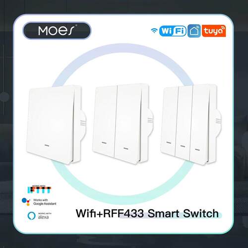 Smart Wall Light Switch RF433 Push Button Transmitter Smart