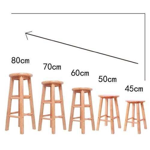 Solid Wood high stool Bar Chair Milk Tea Register *