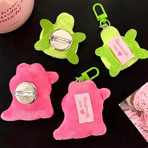 1/4 Pcs Cute Pet Brooch Pendant Cartoon Plush Crocodile