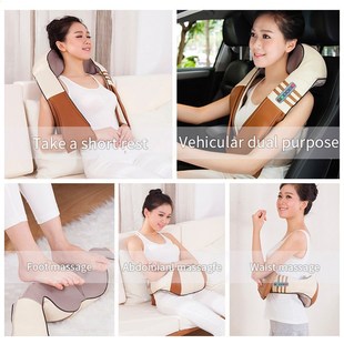 chargeable Shiatsu Body Shoulder Neck Back Massager pillow