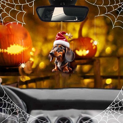 Cartoon Cute Dog Ornament Christmas Tree Decoration Car Home