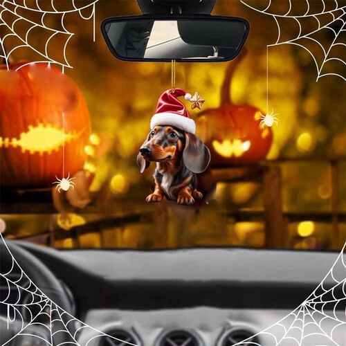Cartoon Cute Dog Ornament Christmas Tree Decoration Car Home