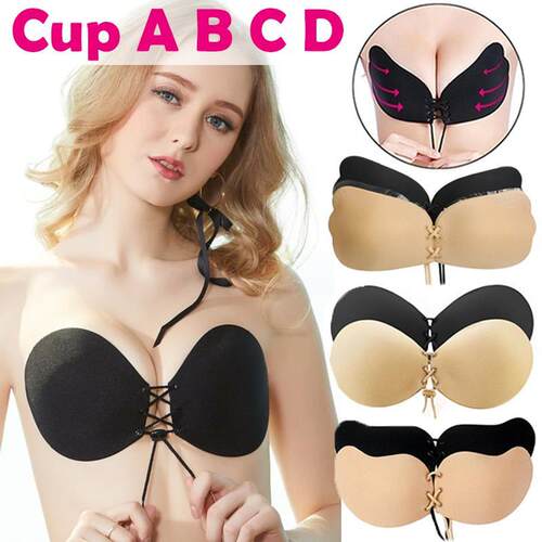 Silicone Push Up Underwear Invisible Bra Bust Braces Support