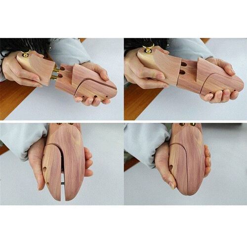 Cedar adjustable shoe shoe brace setting shoe solid wood