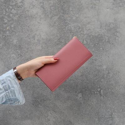 Female New Korean Version Crocodile Pattern Long Wallet Ladi