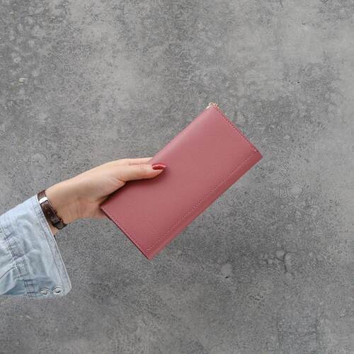 Female New Korean Version Crocodile Pattern Long Wallet Ladi