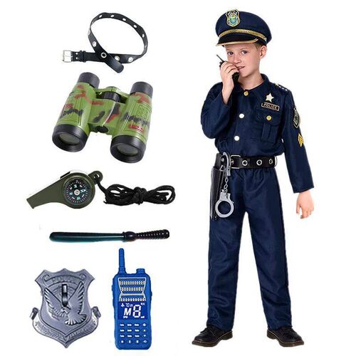 Complete Your Childs Police Costume with Walkie-talkie, Whi