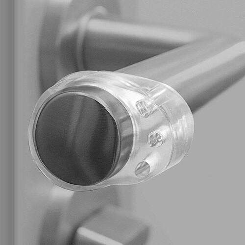 8pcs Door Stopper Transparent Silica Gel Door Handle Buffer