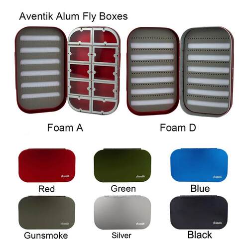 Aventik Aluminum Fly Box Fly Fishing Box EVA Foam Flies Boxe