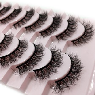 Lashes 5/10 pairs 3D Faux Mink Lashes Natural False Eyelashe