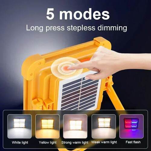 LED Reflector Floodlight USB Rechargeable Camping Lamp Porta