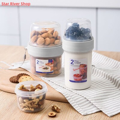 Breakfast On The Go Cups Cereal And Milk Container Airtight
