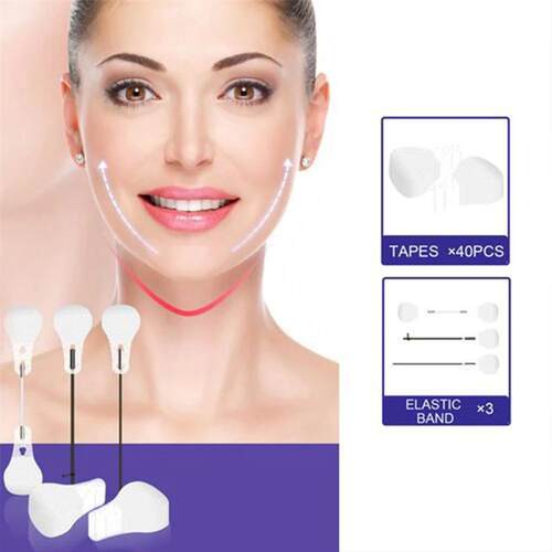 40/60/80Pcs Invisible Facial Liftting Stickers Thin Face Pat
