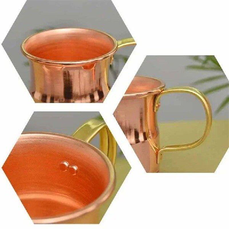 Moscow Mule Mug Premium Quality Handmade Pure Red Copper - 实物图