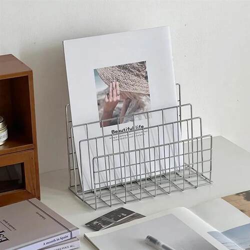 Ins Minimalist Iron Desktop Storage Rack Organizer Table Met