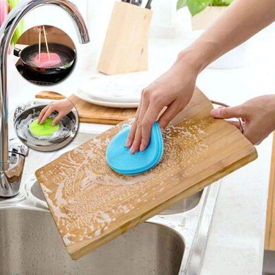 Multifunctional Silicone Dishwashing Brush, Non-Stick Oil Ki