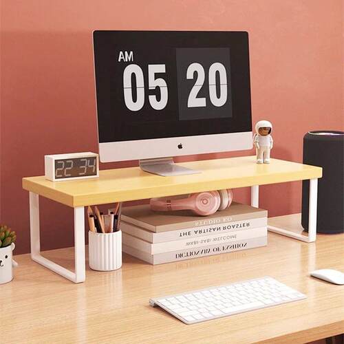 30/40/50cm Monitor Raised Shelf Office Laptop Bracket Deskto