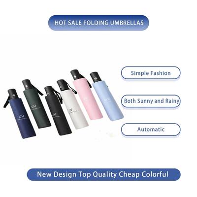 8 Ribs  Travel Rain Sun Umbrellas  Windproof Multi-color Tra