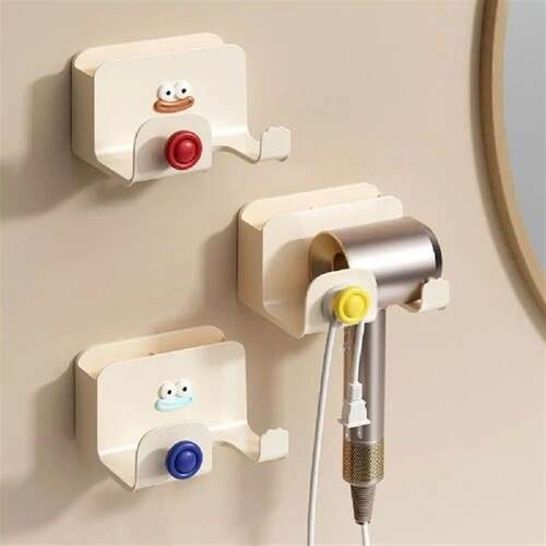 Plastic Dopamine Hair Dry Holder No Punching Self-Adhesive